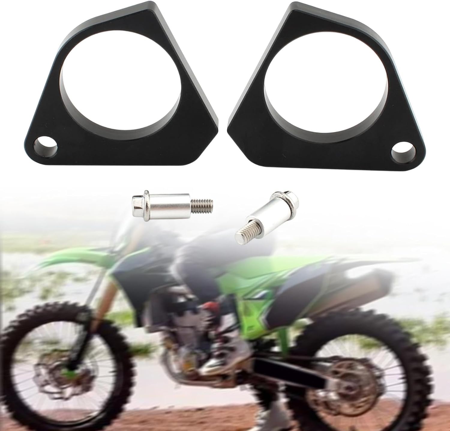 オートバイハンドルバーライザークランプ 10mm高さ延長アルミニウム合金ハンドルバーライザー Ninja 1000 Z1000 SX