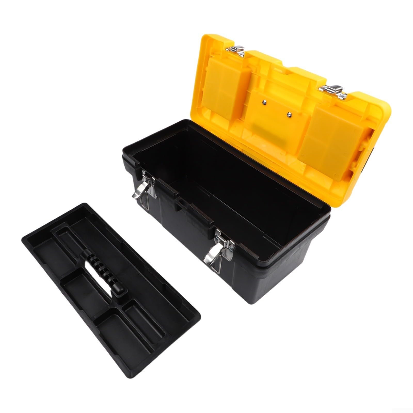 Boîte à outils en plastique à 2 niveaux petit format pour atelier à domicile