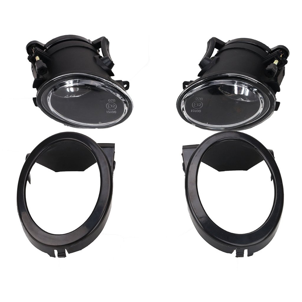 Jade przednie światło przeciwmgielne zderzaka + osłona pierścienia lampy do BMW E46 M3 2001-2006 631777894017 / 63177894018
