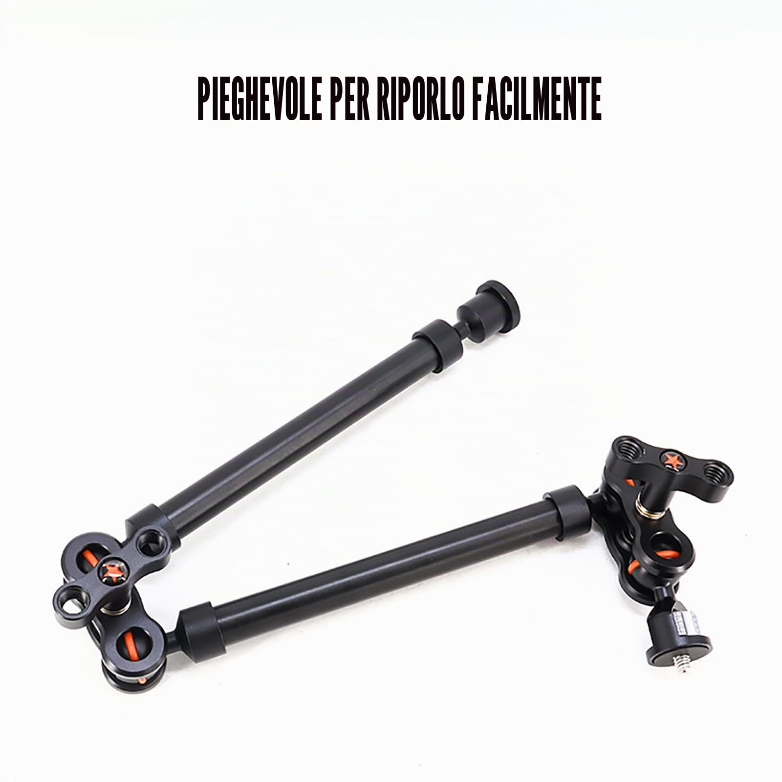 NEWFUN Magic Arm, Braccio Magico, Treppiede da Tavolo Regolabile con Treppiede da Tavolo con Staffa a Braccio Articolato per Fotocamera con Adattatore a Vite da 1/4"a 3/8"
