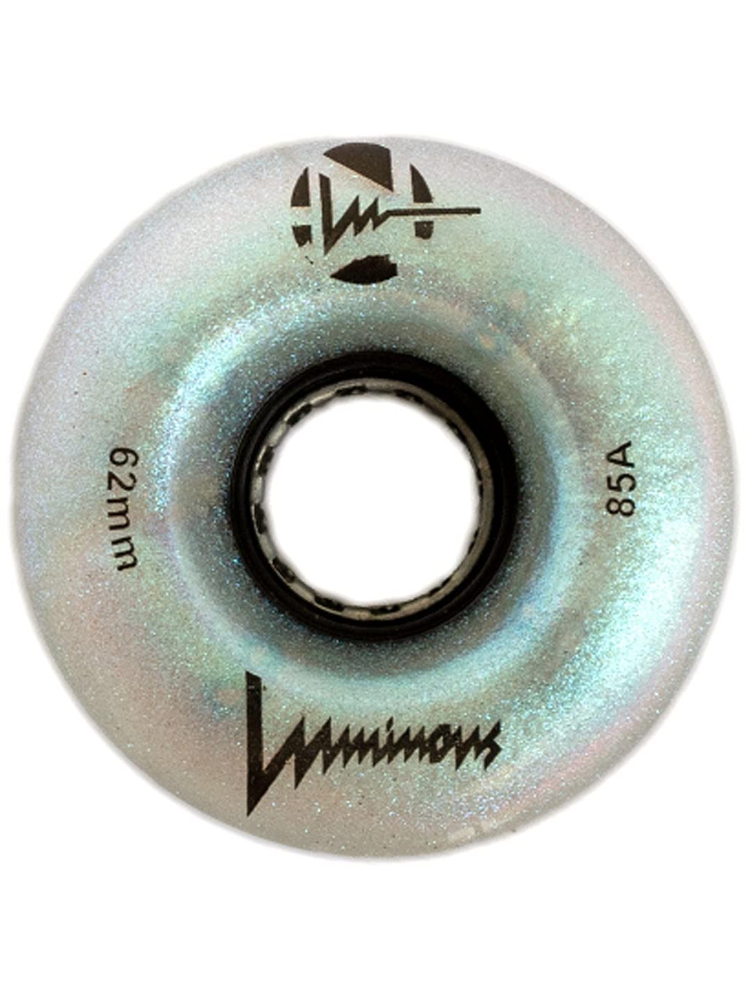 Luminous Quad Wheels Black Pearl Glitter 58mm 100A 4pk