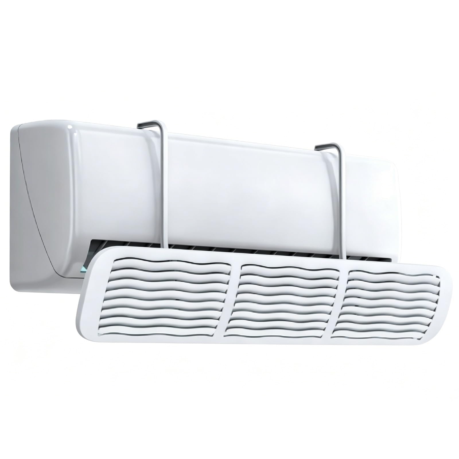 JSFYJZYZ Mini Split Air Deflector, 15° Tilt Baffle, Adjustable, Prevents Direct Airflow, Air Deflector for Wall AC Unit for Home