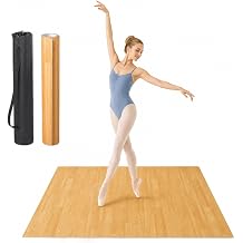 Rocalt Marley Dance Floor 6 ft x 4 ft, Portable PVC Dance Mat
