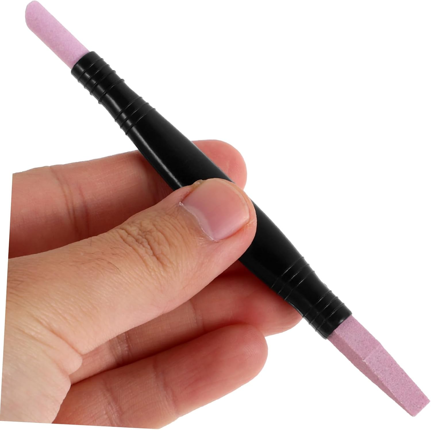 6pcs Double Head Polisher Pen Dead Skin Remover Cuticle Polishing Tool for Nail Art Lightweight Durable Manicure Nail Grinding Tool for Home and Salon Use