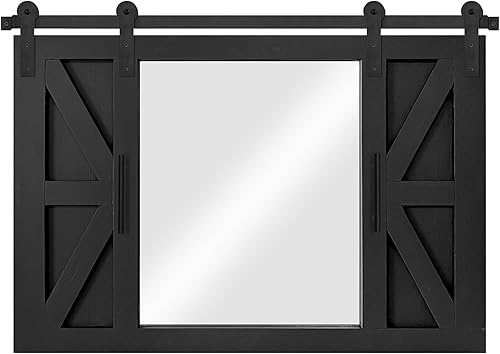 Miniatura 8 de Espejo de tubo industrial rústico  36 x 24 pulgadas, espejo de pared rectangular de metal decorativo para baño, sala de estar, dormitorio, espejo de