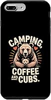 Vista 12 de Camping Coffee and Cubs Bear Family Case for iPhone 16