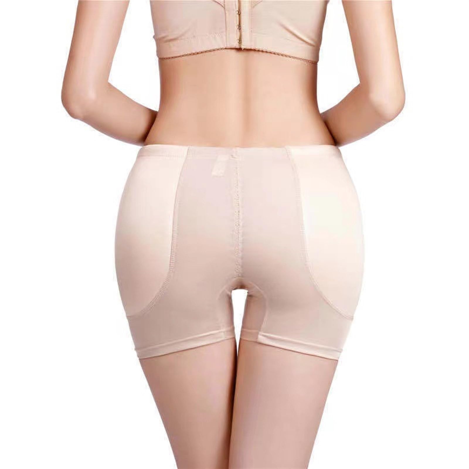 THE WHITE SHOPTHE WHITE SHOP Butt pad Mid-waist hip-lifting pants women's boxer leggings with inserts, beautiful buttocks hip-shaping pants(SKIN-L)