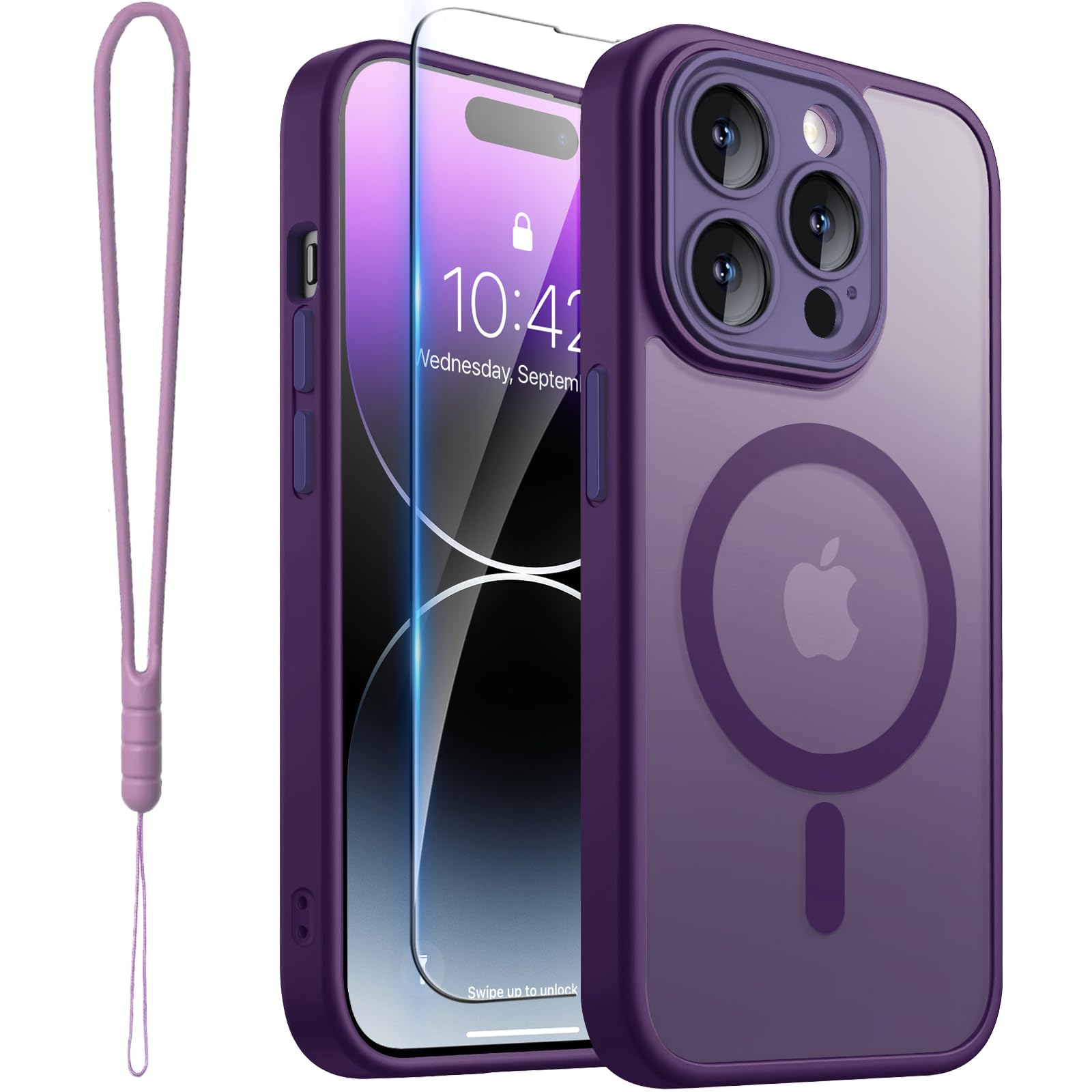 Amazon.com: ROYBENS for iPhone 14 Pro-Max Matte Clear Case