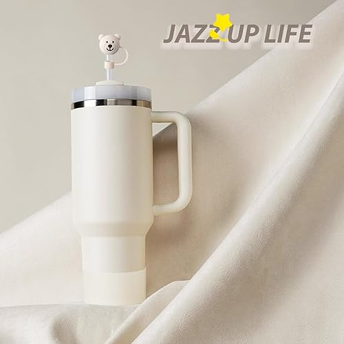 Miniatura 5 de Stanley Cup - Juego de accesorios que incluye 6 tapones de silicona a prueba de derrames, 2 tapas de popote para popotes de 0.39 a 0.39 pulgadas, 1