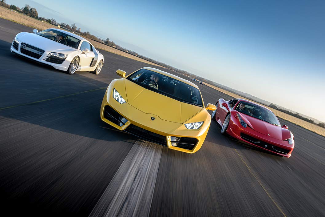 Buyagift Triple Supercar Driving Blast - Caja de experiencias de regalo, más de 40 emociones de conducción en todo el Reino Unido
