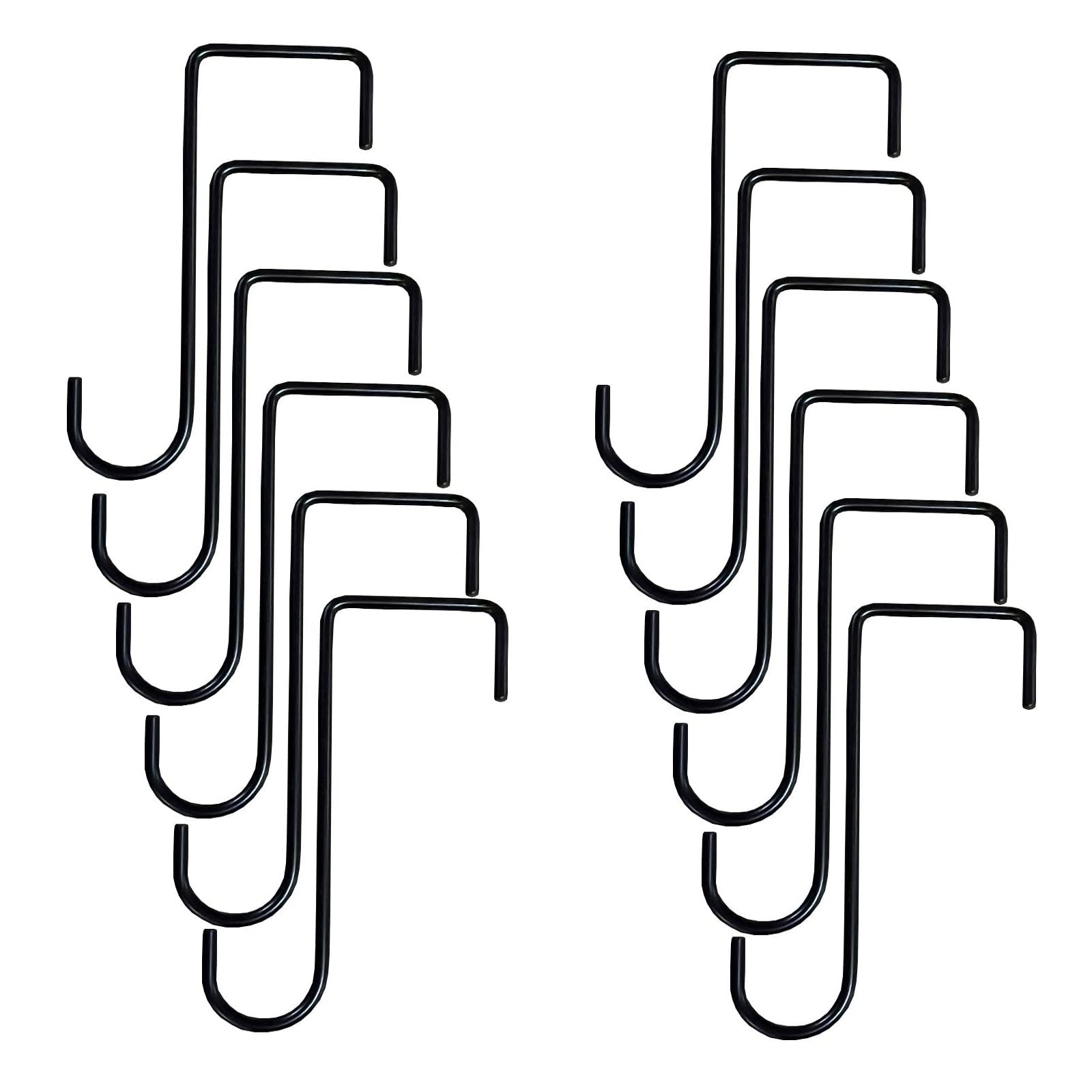 Selections Metal Garden Fence Panel Hooks Brackets Hangers (15cm) - Pack of 12