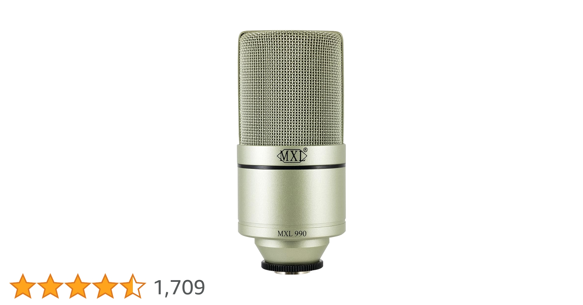 Amazon.co.jp: MXL 990 コンデンサー・マイクロフォン(ショック