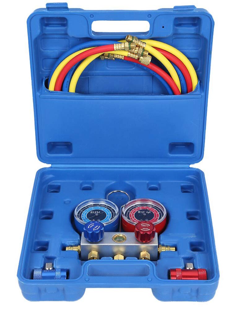 JOMAFA MANOMETRO PARA AIRE ACONDICIONADO R1234YF MEDIDOR DE GASES DE AIRE AC