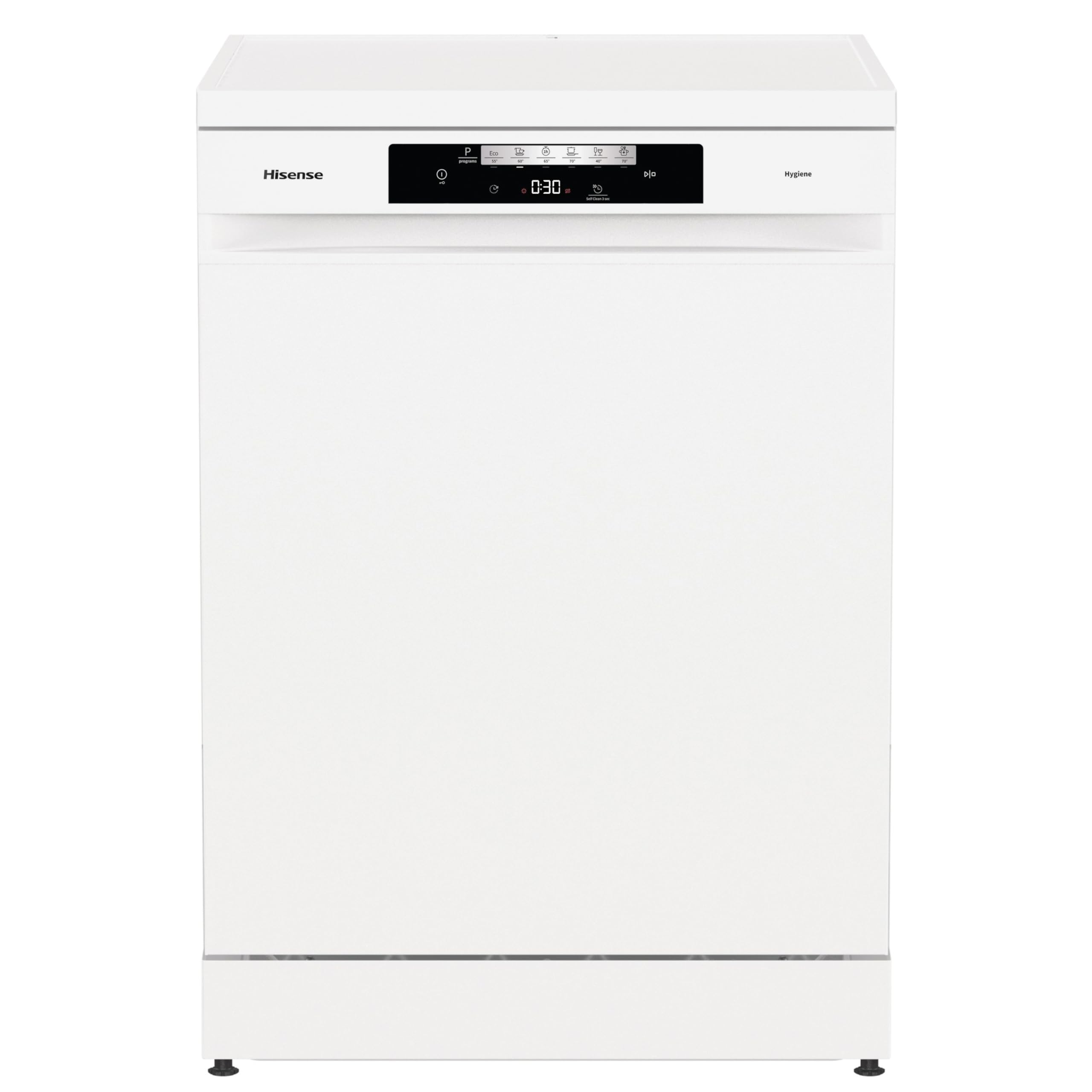 HisenseHS622E90WUK Freestanding Standard Dishwasher 85cm High - E Rated, White, 24 x 23 x 33 inches (L x W x H) [Energy Class E]