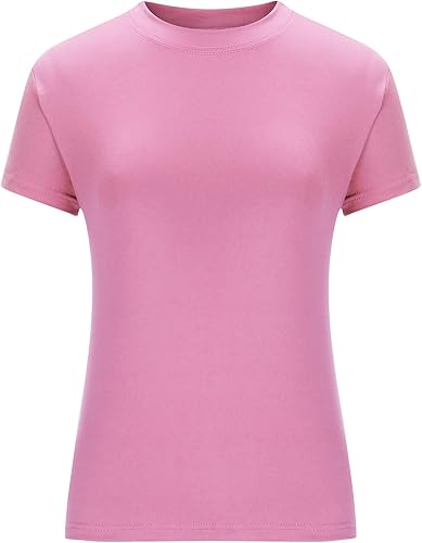 Miniatura 6 de Camisetas cortas básicas para mujer, estilo casual, para salir, a la moda, ajustadas, de manga corta, ajustadas, para adolescentes, niñas, lindas