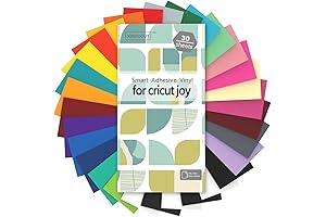 XINPOCUT Smart Adhesive Vinyl Permanent: 26 Vibrant Colors for Cricut Joy Crafting