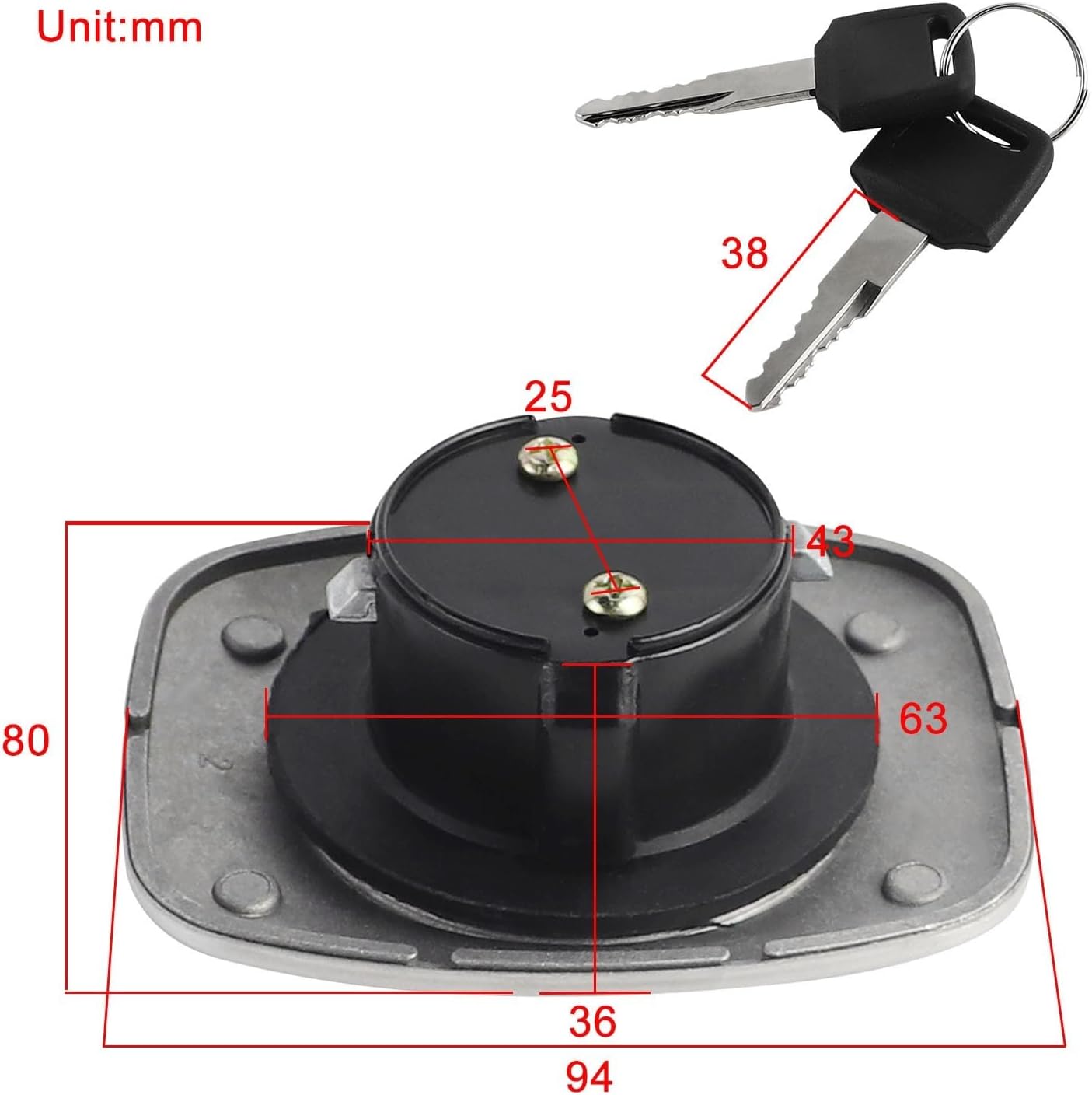 Fuel Tank Cap With Petrol Locking Caps For GS 300 450 550 650 750 850 G L T GR650 GS1000 GS1100G GK