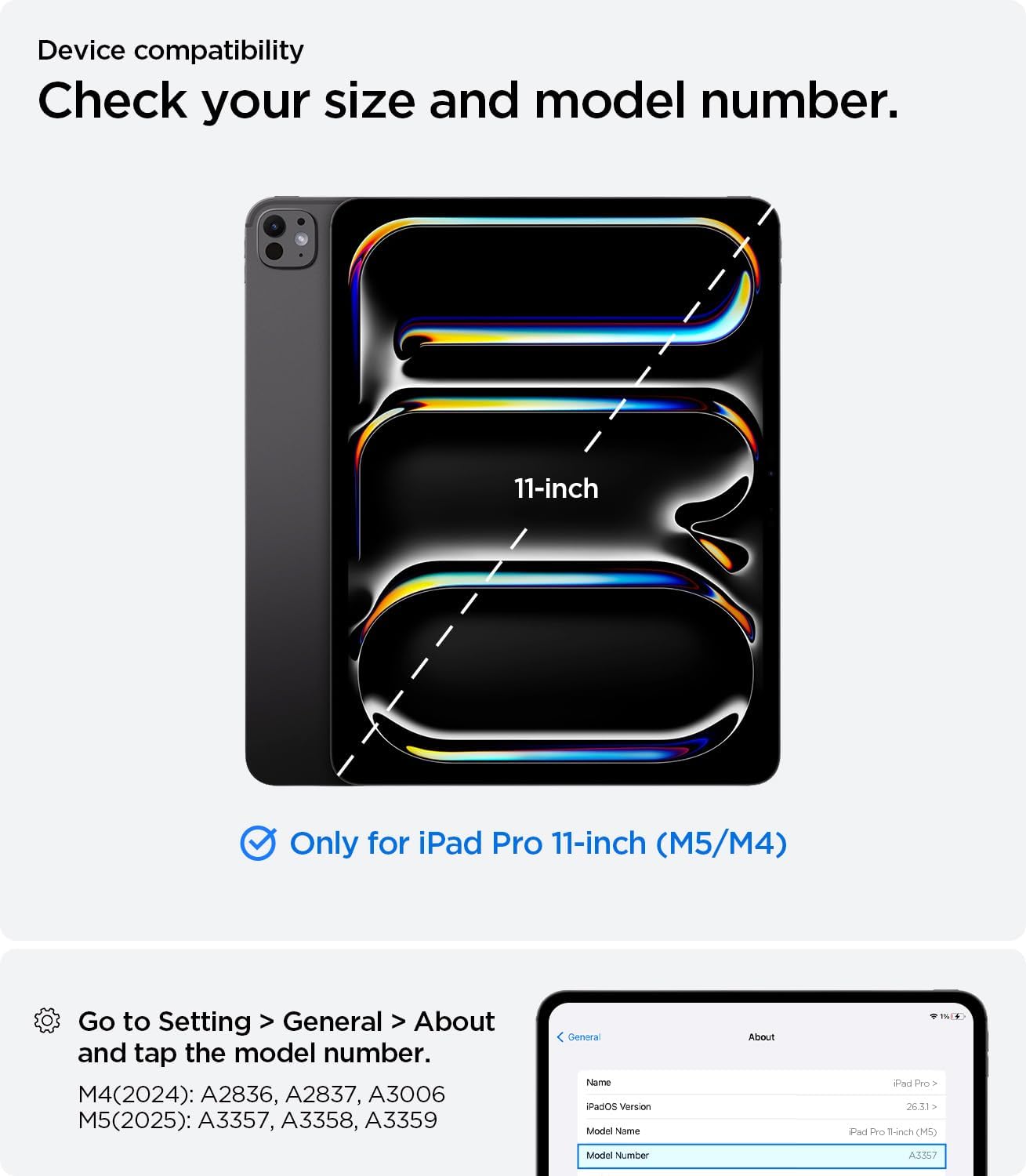 Spigen for iPad Pro 11 inch Case M5/M4 (2025-2024), Ultra Hybrid Pro, Tri-fold Kickstand Protective Folio Cover with Pencil Holder, Supports Auto Wake/Sleep, Black image 2