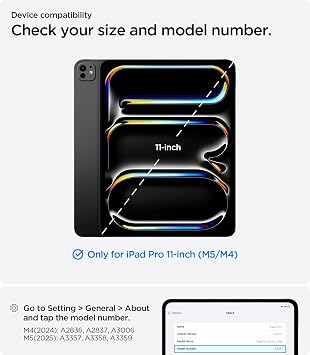 Spigen iPad Pro 11 (2025/2024) ile Uyumlu Kılıf Ultra Hybrid Pro Manyetik Stand özellikli Sararmaya Dayanıklı Siyah Şeffaf Kapak - ACS07016 (Spigen TR Garantili)