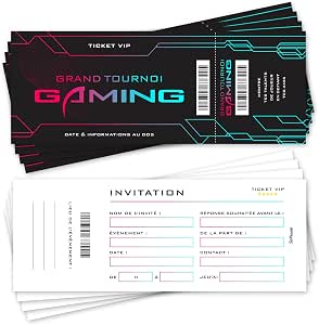 sokawa-lot-de-12-invitations-anniversaire-en-fran-ais-th-me-gaming