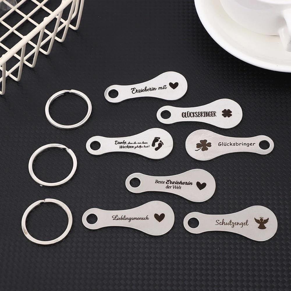 1-1000PCS Custom Shopping Trolley Token Stainless Steel, Personalized Portable Alloy Key Ring Quarter Holder Keychain for Grocery Shopping Cart 5-Color