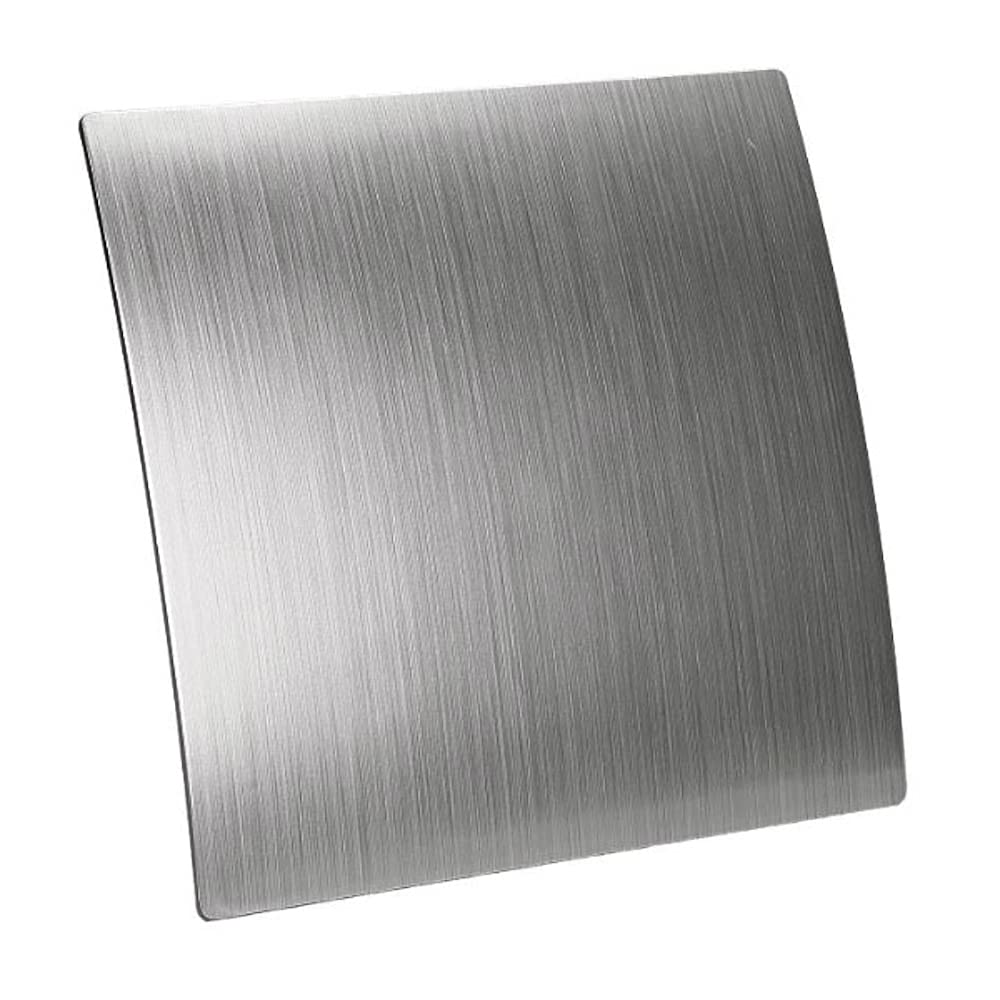 SolaDirect 4 in / 100 mm Bathroom Fan - Extractor Fan for Bathroom and Kitchen - IPX 4 - Turbo with Timer (Silver - Escudo)