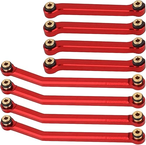 Miniatura 10 de RZXYLRC Juego de varillas de eslabones de cuerpo de chasis de aleación de aluminio CNC de alta liquidación para Axial AX24 XC-1 124 RC Crawler