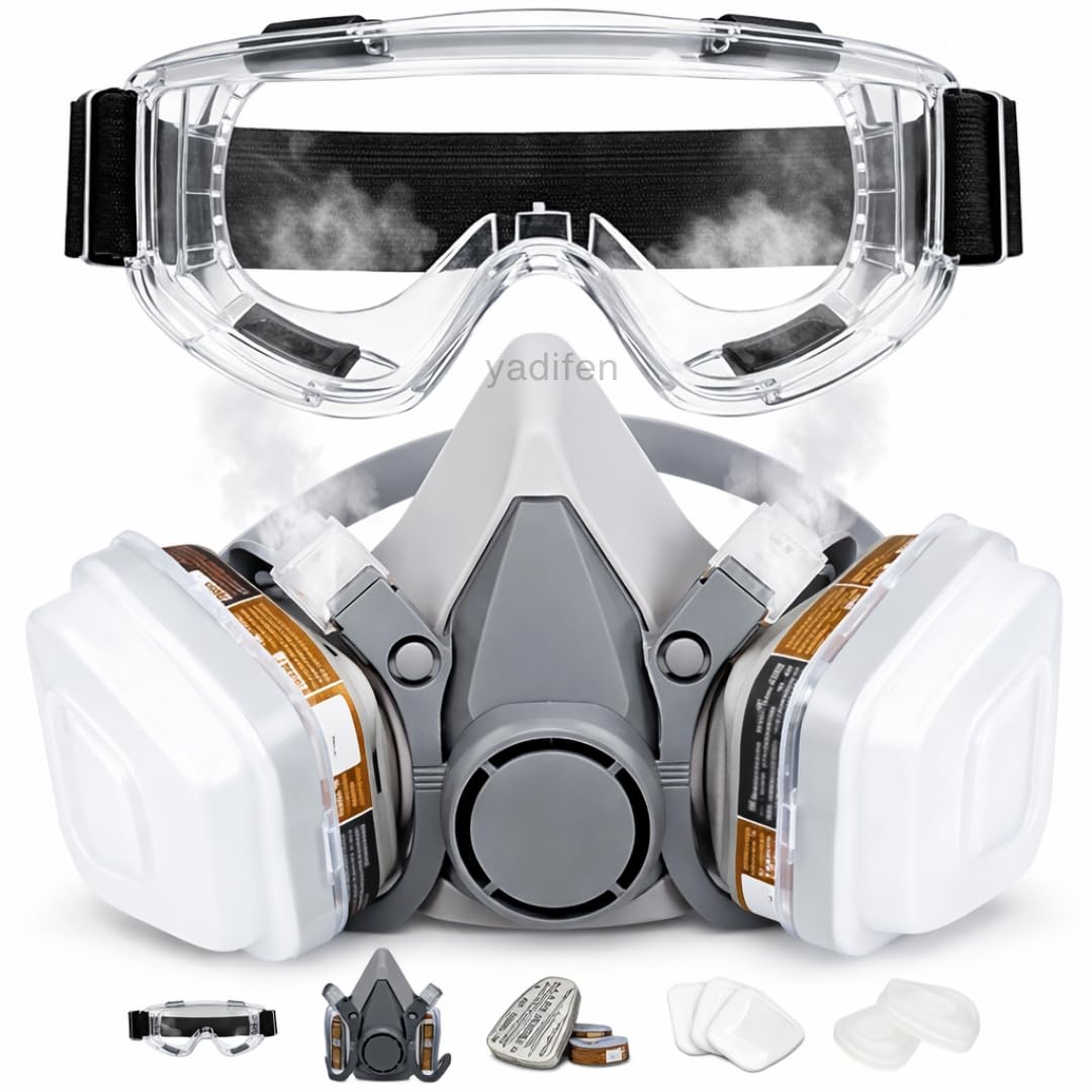 YADIFEN Respiratory Mask Gas Full Face Respirator for Industrial Safety and Chemical Protection-image-17