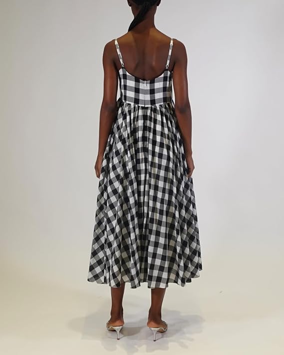 Rachel Gingham Midi
