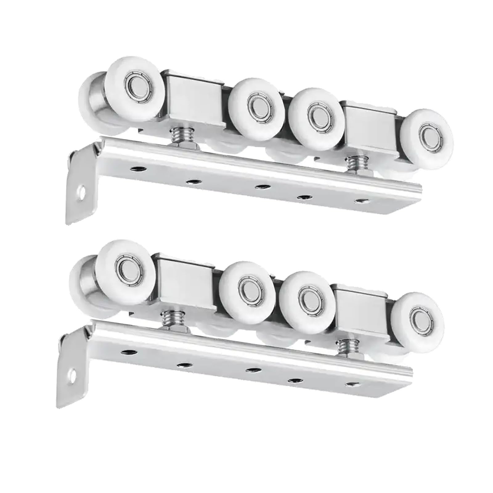 Sliding door kit track rail Pocket Door Track and Rollers, Aluminum Barn Door Hardware Kit 30ft 28ft 24ft 20ft 18ft 16ft 12ft 10ft 8ft 6ft 4ft 2ft, Heavy Duty Sliding Door Rail Set Indoor Exterior(Bla