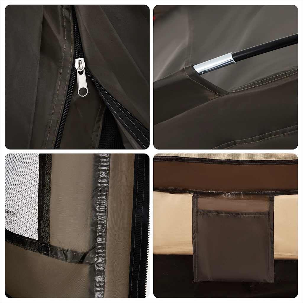 vidaXL Angelzelt Karpfenzelt Campingzelt Anglerzelt 4 Personen Wasserdicht