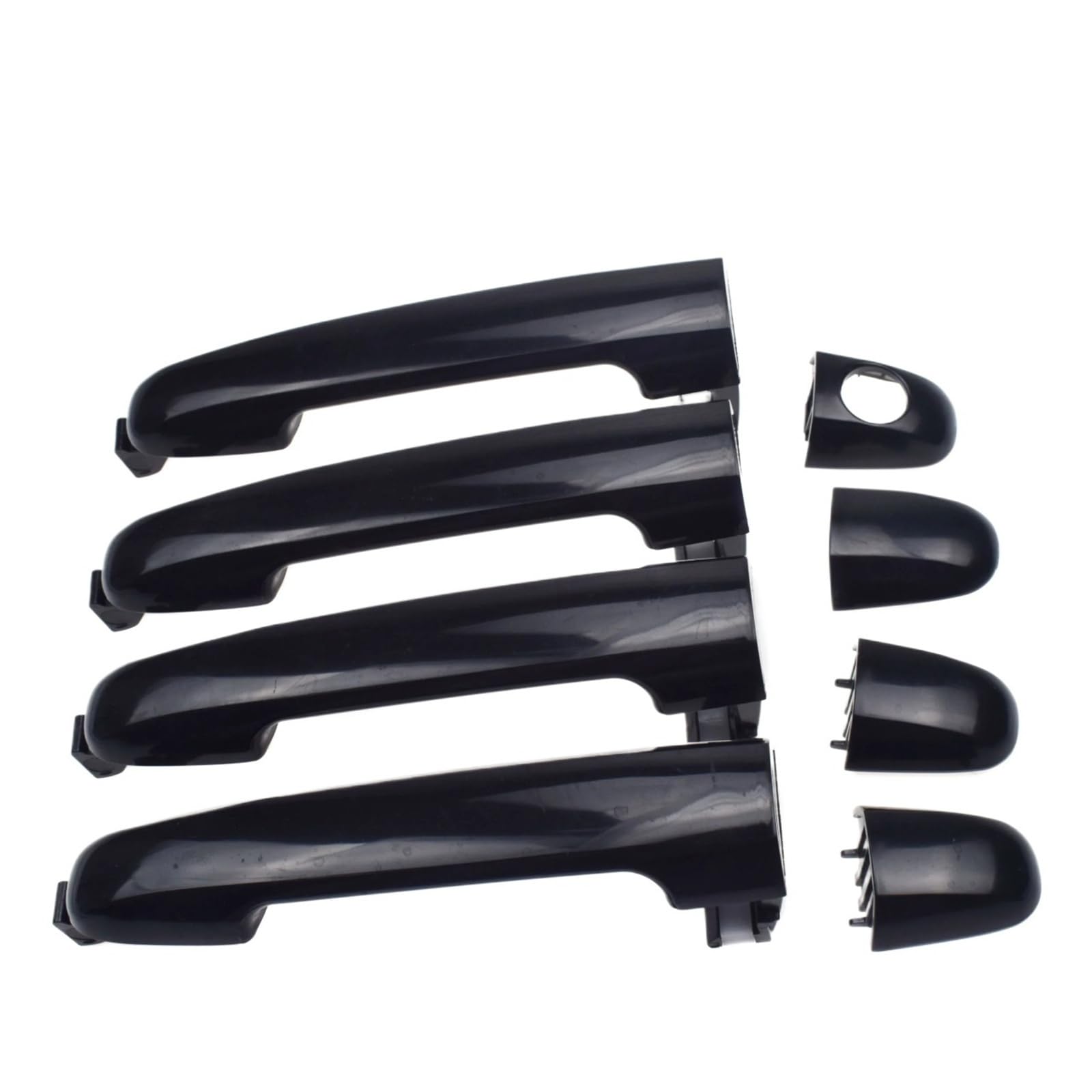 OHKYLSD Door Handle Exterior Interior Door Handle 82651-3K000 82610-3K020 82610-3K530 for Hyundai for Sonata 2006-2010 2.4L 3.3L Replacement Handles(Black Outside 2006-2010)