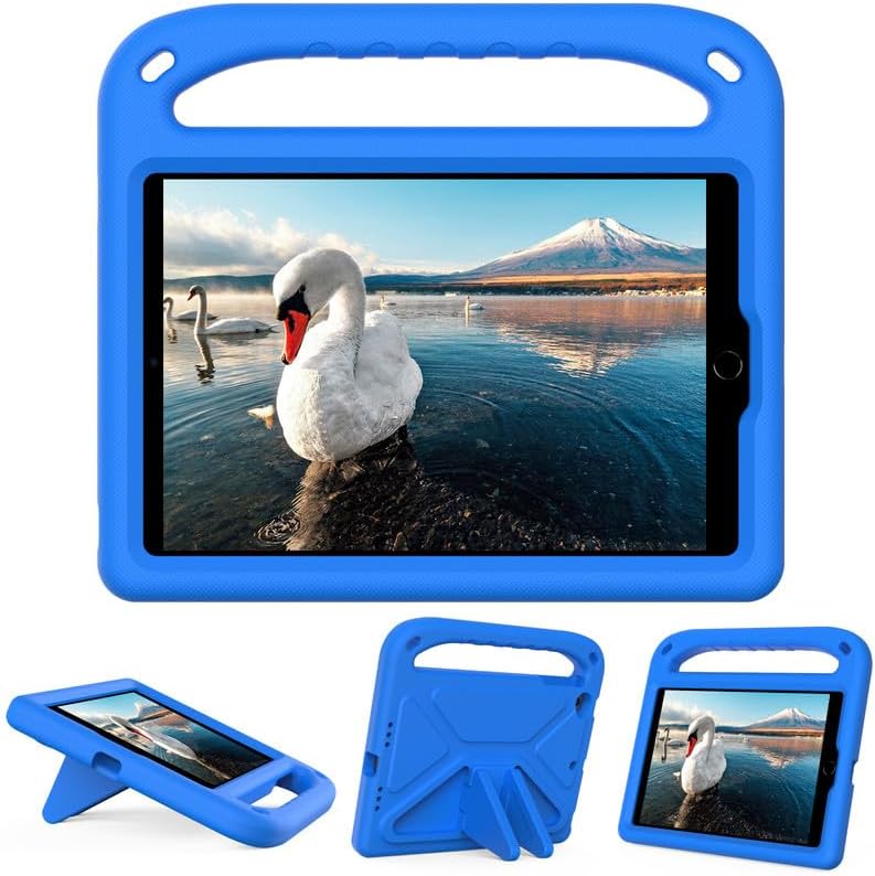Kids Case For iPad Mini 5/4/3/2/1 7.9 Inch, EVA Foam Lightweight Shockproof Duarable, Tablet Cover with Handle Stand Case For Children Firendly, Blue