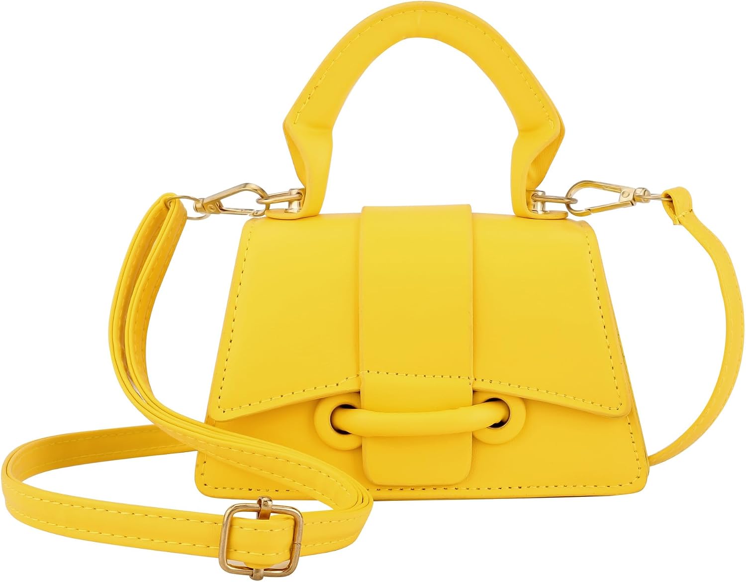 Ayliss Micro Mini Crossbody Handbag Women's Purse Clutch Cute Mini Trendy Bag Top Handle PU Leather Shoulder Bag