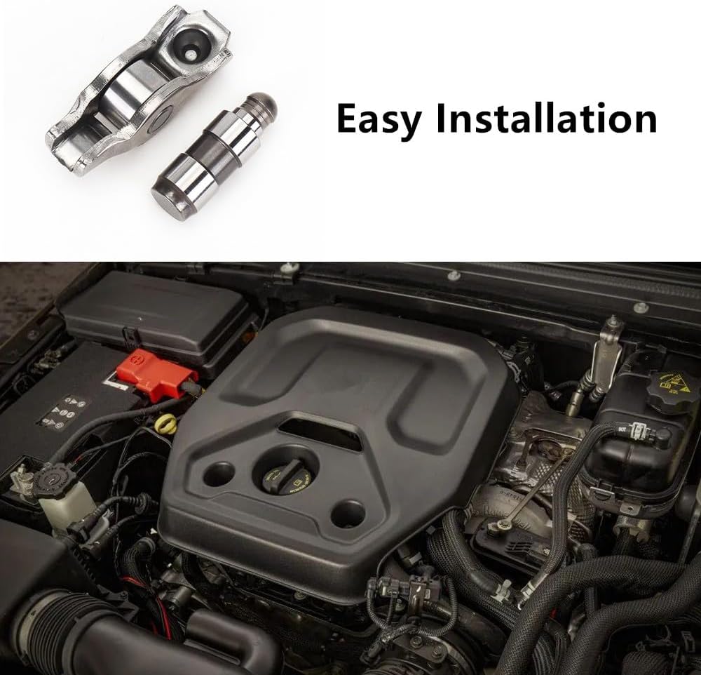 5184296AH 12 PCS Pentastar Rocker Arm + 5184332AA 12 PCS Valve Lifter Kit Compatible With 11-19 Dodg-e Chrysl-er Ram 3.6L