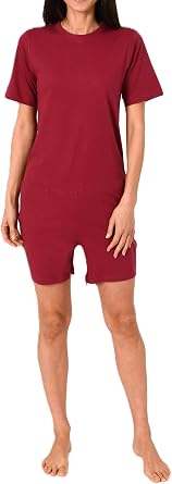 Normann Care Womens Alzheimers Clothing Nursing Jumpsuit Pajama short sleeve, zipper at back and leg