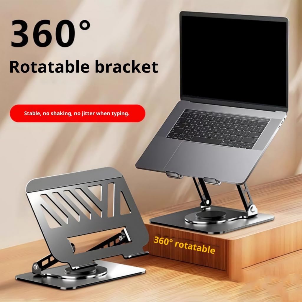 Soporte multiángulo para laptop, ventilación de refrigeración, soporte plegable de altura ajustable