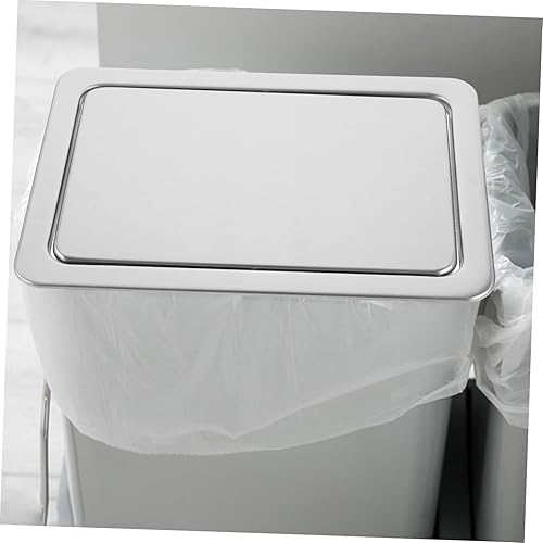 Miniatura 8 de BESTOYARD Tapa de cubo de basura, tapa empotrada de acero inoxidable, tapa de basura empotrada, tapa de accesorio de cocina, tapa para el hogar,