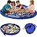 Everfunny Children's Play Mat and Toys Storage Bag - 60 inch Kids Playbag Toys Organizer Quick Pouch. Great for Storing Medium and Large Size Toy, Portable, Sturdy-Blue