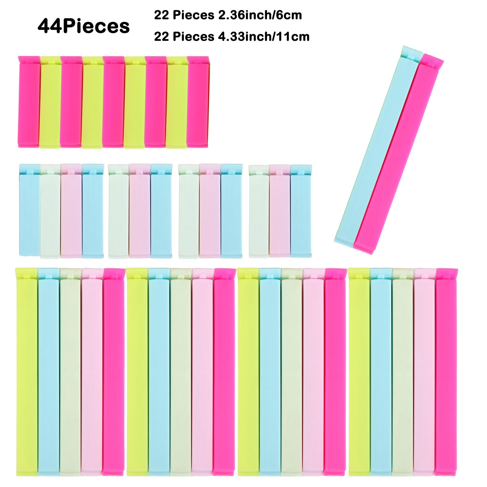 Clip Chiudi-Sacchetti Con Beccuccio Turbo Clips Plus - Set Da 3 Per Conservare Cibo, Detersivi, Granaglie