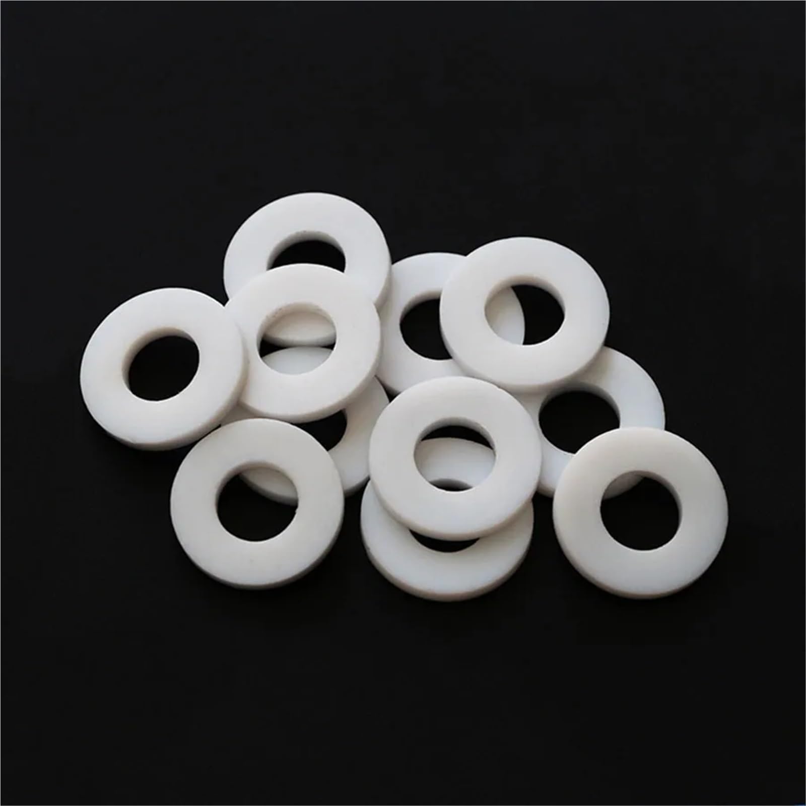 100 piezas blancas de 1/2" 3/4" 1" de goma de silicona PTFE, almohadilla plana for de ducha, junta de manguera, fuelle, arandela(DN15 PTFE gasket)