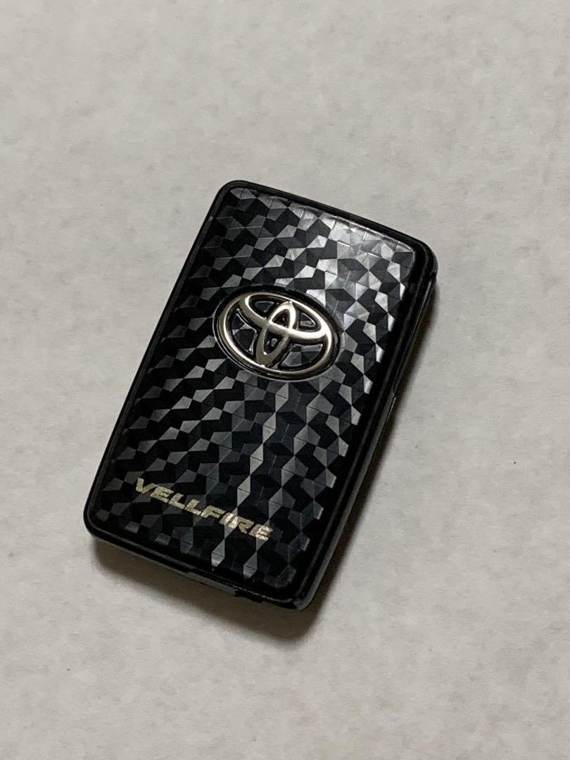新品20系ヴェルファイア純正 ブラックカーボン調スマートキーケース キーカバー トヨタ シリコン カーボン調 スマートキーケース キーカバー