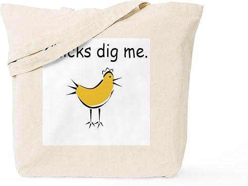 Miniatura 34 de CafePress Viola Chick Tote Bag Bolsa de lona natural, bolsa de compras reutilizable, Caqui, Bolso tote Viola Chick