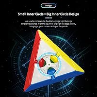 Vista 6 de Bukefuno MoYu RS Pyraminx Magnético 3x3 MFJS Magic Speed Puzzle Cube moyu R S Pyraminx M Sin adhesivo (magnético 2022)