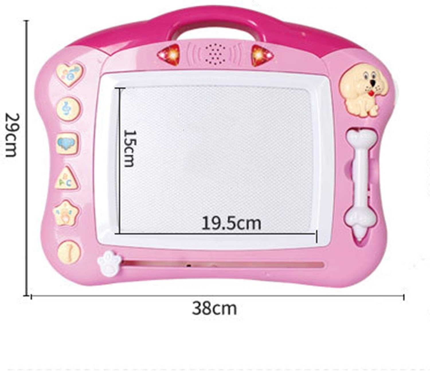 お絵描きボード カラーライティンググラフィティ教育用おもちゃの子供の磁気的描画ボードブラシが付いている 知育玩具 (Color :