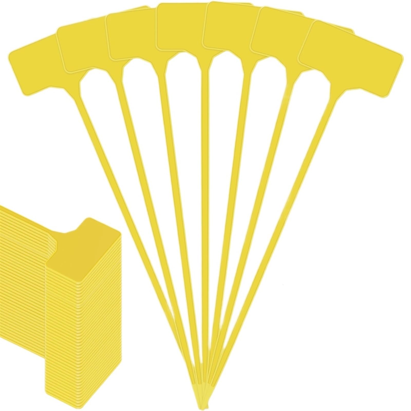 50 szt. Etykiety na rośliny do ogrodu warzywnego, doniczki tagi na rośliny etykiety do ogrodu przedszkolnego, płyta rekordowa plastikowe kołki nazwa znak(100pcs)