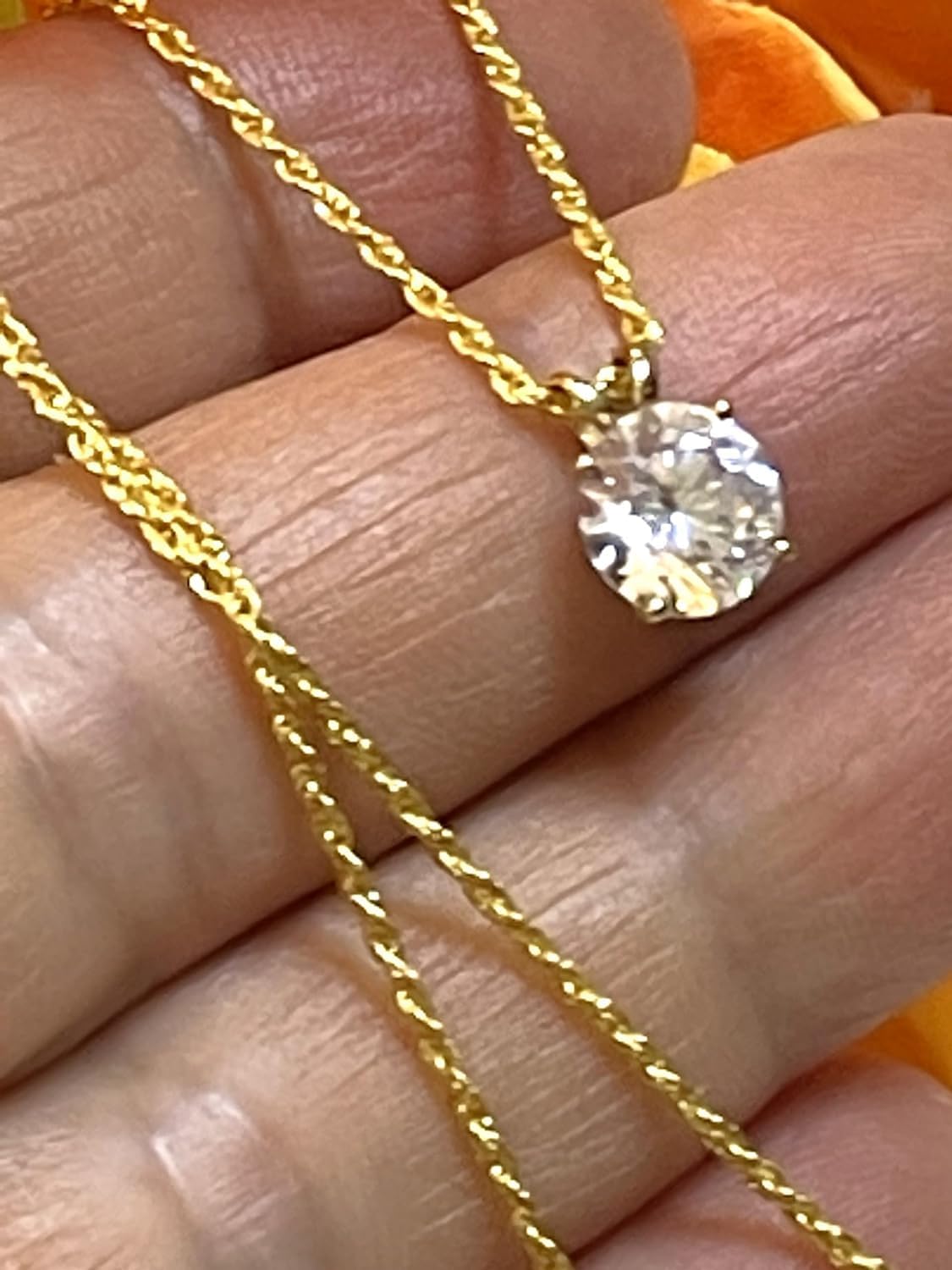 3.5 carat HANDMADE REAL18 karat Gold Diamond Womens Day gifts for her Necklaces SET Diamond Pendant Necklace and Earring SET for her SOLID 18K GOLD FINE Diamond Solitaire Jewelry Christmas present - Image 3
