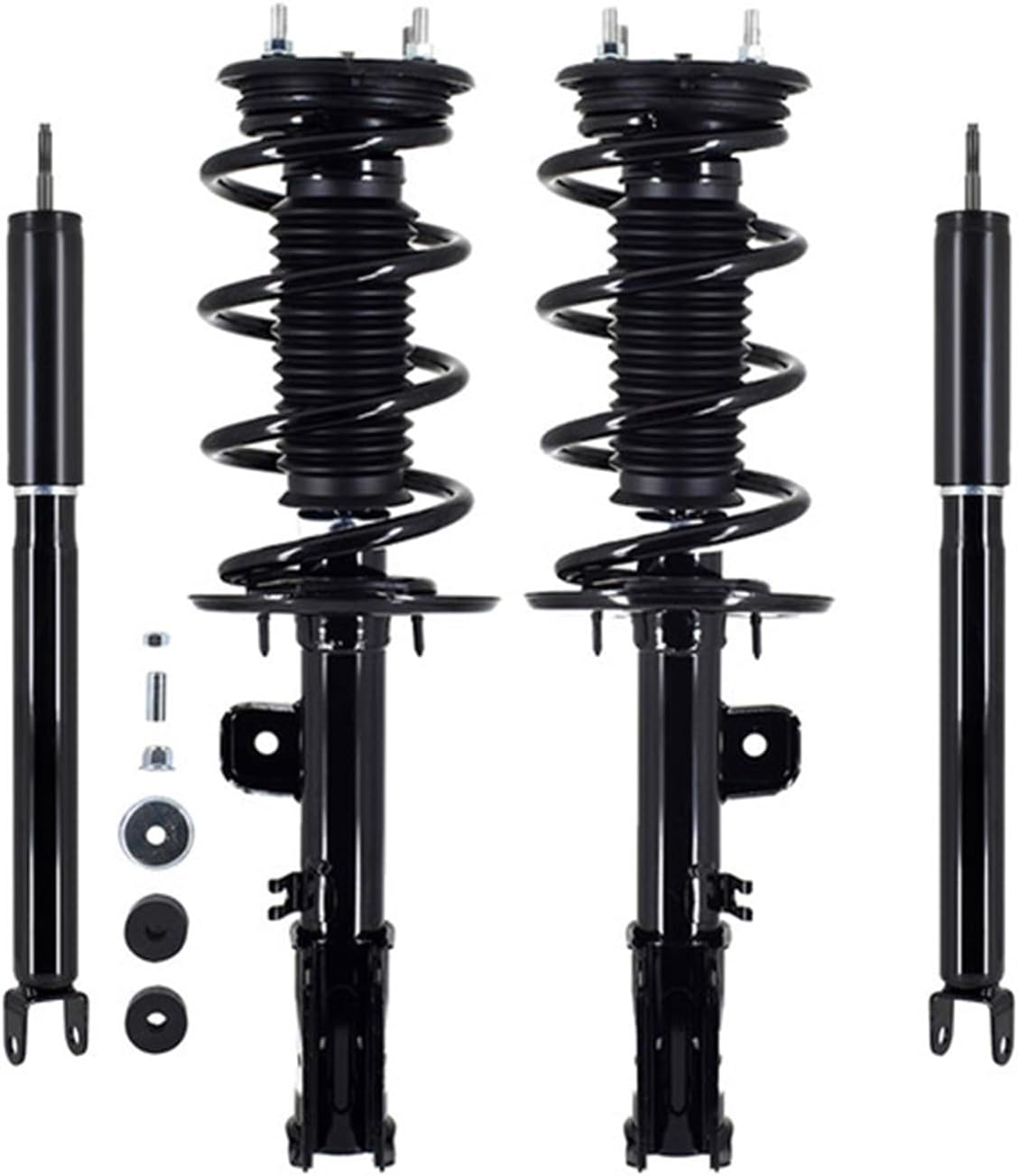 PM Auto Set of 4 Front Quick Complete Strut-Coil Spring-Rear Shock For 2013-2019 Ford Police Interceptor Utility V6 Base AWD