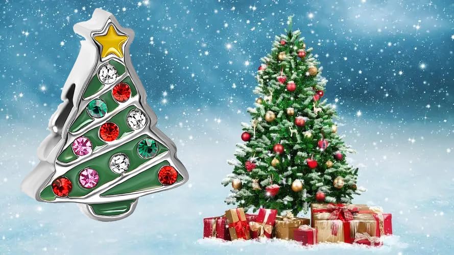 Christmas Tree Charm Compatible With Pandora Charms Bracelets - Image 3