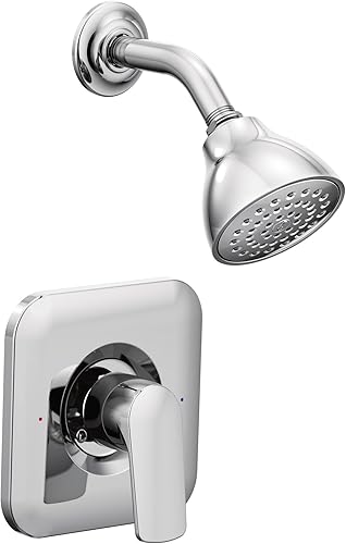 Moen T2812EP Rizon Eco-Performance Posi-Temp - Moldura de ducha, requiere válvula, caudal de 1.75 GPM, cromado